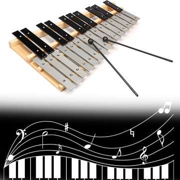 25 Note Glockenspiel Xylophone Educational Musical Instruments Mallet Percussion Orff