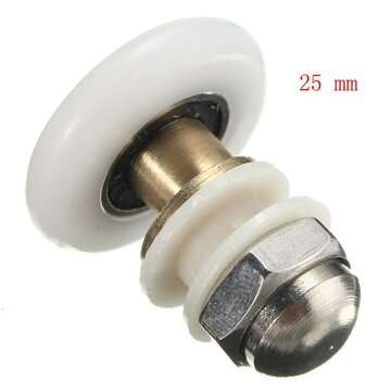 25/27mm Replacement Brass Bathroom Shower Door Roller Runner Glass Sliding Door Wheel P... (SIZE: S)