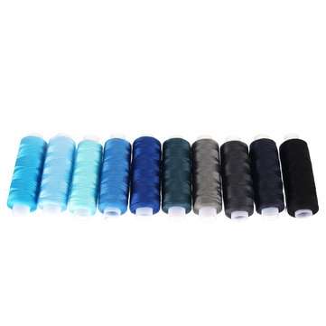 250 Yard Spools 60 Colors Polyester Sewing Thread Reel Machine Hand Cord Tools Set