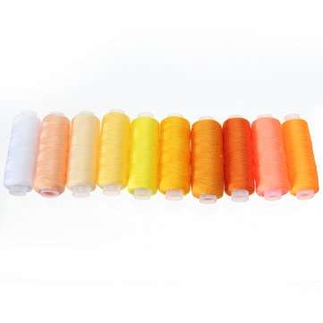 250 Yard Spools 60 Colors Polyester Sewing Thread Reel Machine Hand Cord Tools Set