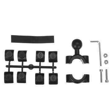 25.4-38MM Motorcycle Handlebar Rail Mount U Bolt Mounting Base 1" Ball Head Universal