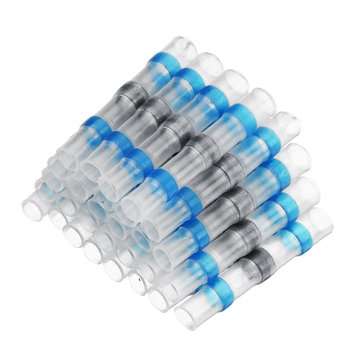 250 Pcs Heat Shrink Butt Terminals Solder Seal Sleeve Wire Connector Waterproof Wire Connector Termi