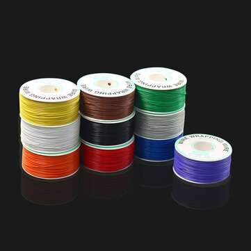 250m 30AWG Red/Black/Yellow/Blue/Green/White/Purple/Orange OK Line PCB Jumper Cable (COLOR.: BLUE)