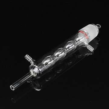 250ml 24/40 Allihn Condenser Flat Bottom Flask and 40/38 Soxhlet Extraction Glassware