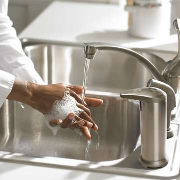 250ml Automatic Liquid Soap Dispenser Sensor non-contact Stainless Steel Hand Soap Bottle Dispenser