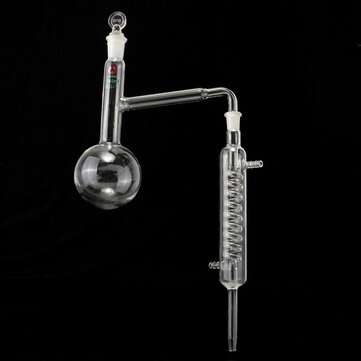 250ml 14/23 Glass Distillation Apparatus Laboratory Chemistry Lab Glassware Kits