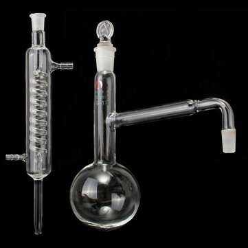 250ml 14/23 Glass Distillation Apparatus Laboratory Chemistry Lab Glassware Kits