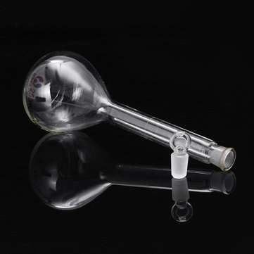 250mL Clear Glass Volumetric Flask w/ Glass Stopper Lab Chemistry Glassware