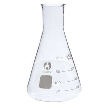 250ml Graduated Narrow Mouth Glass Erlenmeyer Flask Conical Flask 29/40 Ground Joints