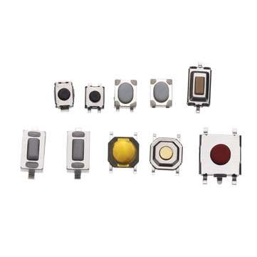 250pcs 10 Types Tactile Push Button Touch Switch Remote Keys Button Microswitch for school education