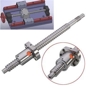 250mm Ball Screw SFU1605 Ball Screw with Single Ball Nut for CNC