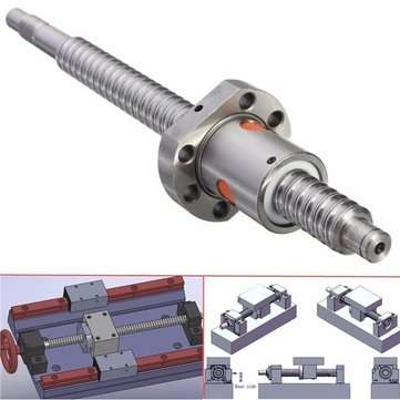 250mm Ball Screw SFU1605 Ball Screw with Single Ball Nut for CNC