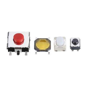 250Pcs 10 Types Tactile Push Button Touch Switch Remote Keys Button Microswitch