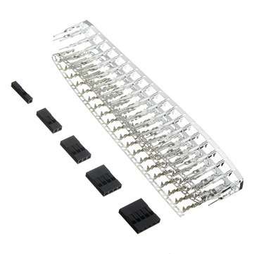 250pcs 2.54mm Dupont Connector 1/2/3/4/5 Pin Male Female Header Housing Crimp Connectors Terminal Ju