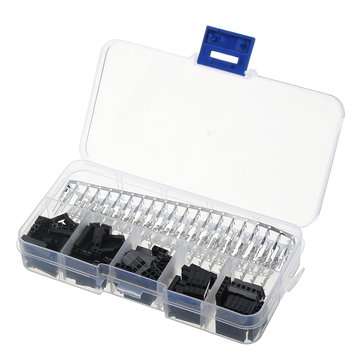 250pcs 2.54mm Dupont Connector 1/2/3/4/5 Pin Male Female Header Housing Crimp Connectors Terminal Ju