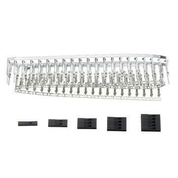 250pcs 2.54mm Dupont Connector 1/2/3/4/5 Pin Male Female Header Housing Crimp Connectors Terminal Ju