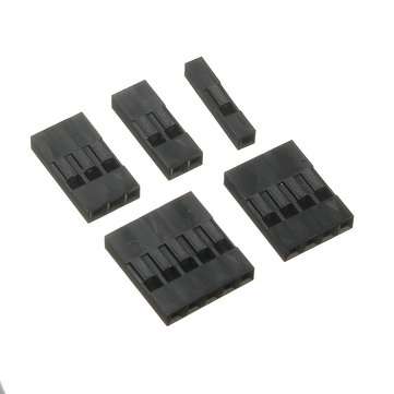 250pcs 2.54mm Dupont Connector 1/2/3/4/5 Pin Male Female Header Housing Crimp Connectors Terminal Ju