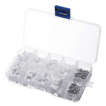 250Pcs 2.54mm XH2.54 2p 3p 4 Pin Connector Plug+Straight Needle+Terminal Socket Header Wire Adaptor