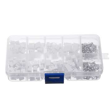 250Pcs 2.54mm XH2.54 2p 3p 4 Pin Connector Plug+Straight Needle+Terminal Socket Header Wire Adaptor