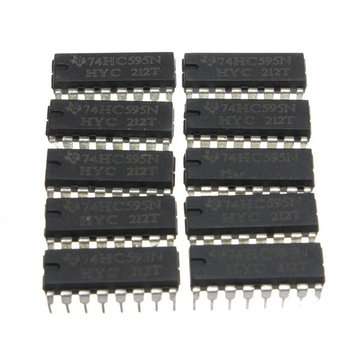 250pcs SN74HC595N 74HC595 74HC595N HC595 DIP-16 8 Bit Shift Register IC