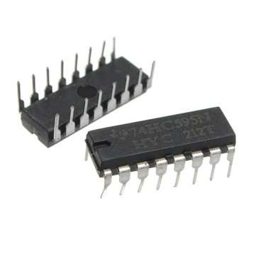 250pcs SN74HC595N 74HC595 74HC595N HC595 DIP-16 8 Bit Shift Register IC
