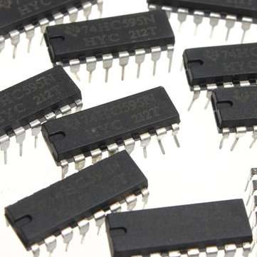 250pcs SN74HC595N 74HC595 74HC595N HC595 DIP-16 8 Bit Shift Register IC