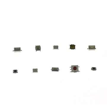 250pcs Tact Switch Car Switch Button 10 Kinds of 25 Patch Switch Buttons Each