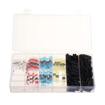 250Pcs Heat Shrinkable Tube with Waterproof Solder Ring Box
