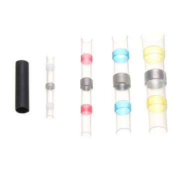 250Pcs Heat Shrinkable Tube with Waterproof Solder Ring Box