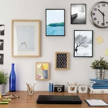 250pcs Picture Hooks for Hard Walls Picture Hanging Kit Heavy Duty Picture Hangers with Picture Wire