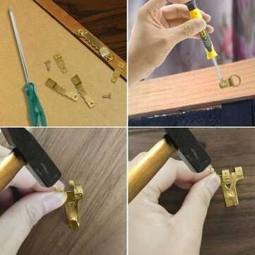 250pcs Picture Hooks for Hard Walls Picture Hanging Kit Heavy Duty Picture Hangers with Picture Wire
