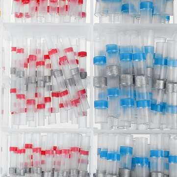 250PCS Solder Seal Wire Connectors Heat Shrink Solder Butt Connectors Terminals Connector Kit Automo