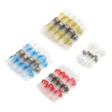 250PCS Solder Seal Wire Connectors Heat Shrink Solder Butt Connectors Terminals Connector Kit Automo