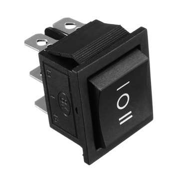 250V AC 6 Pin 3 Position Rocker Switch Hoist Boat ON-OFF-ON Push Button Switch