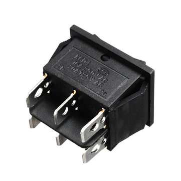 250V AC 6 Pin 3 Position Rocker Switch Hoist Boat ON-OFF-ON Push Button Switch