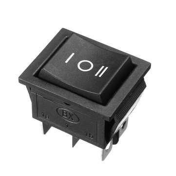 250V AC 6 Pin 3 Position Rocker Switch Hoist Boat ON-OFF-ON Push Button Switch