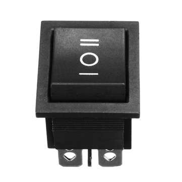 250V AC 6 Pin 3 Position Rocker Switch Hoist Boat ON-OFF-ON Push Button Switch