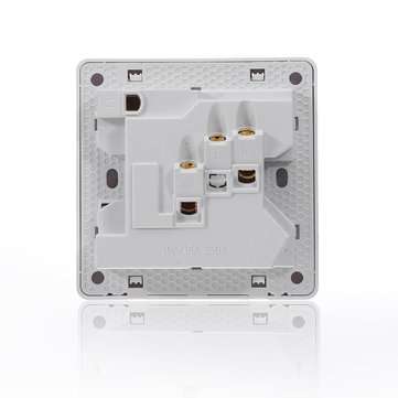 250V 16A 86mm Switch Socket Board 8 Hole Wall Socket Panel Switch Suitable for Indoor Buildings