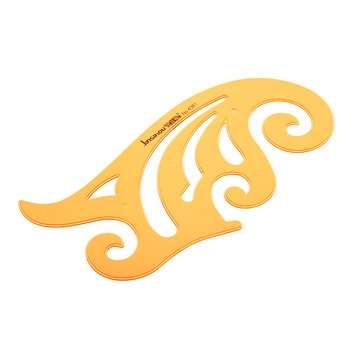 25cm French Curve Drawing Template KT Soft Plastic Design Drafting Stencil Ruler