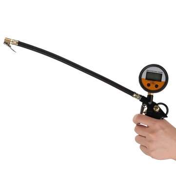 255 PSI 18 Bar Digital Tire Pressure Gauge Meter Tester Bike Car Truck LCD