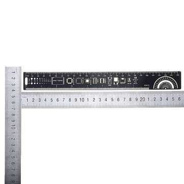 25CM PCB Ruler For Electronic Engineers Measuring Tool PCB Reference Ruler Chip IC SMD Diode Transis