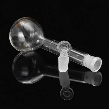25ml Clear Glass Volumetric Flask with Stopper Lab Chemistry Glassware Round Bottom