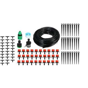 25m DIY Plant Self Watering Micro Drip Irrigation System Garden Hose Equipment Set for Garden Greenh