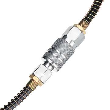 25FT Air Hose Fittings Recoil Pneumatic Airline Compressor 200PSI Quick Coupler