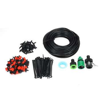 25M Automatic Drip Irrigation Plant Watering Kit Mist Cooling Irrigation System for Garden Greenhous