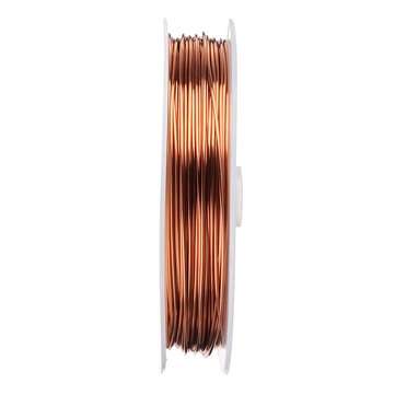 25m Enameled Copper Wire Coil Magnet Winding Wire Welding Cable Roll (DIAMETER: 0.8MM)