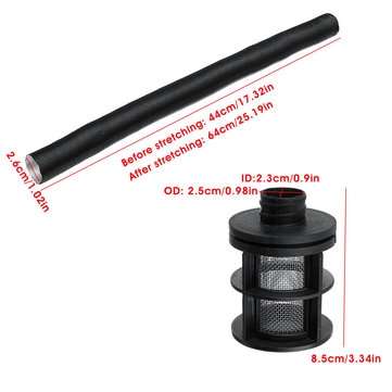 25mm Car Air Intake Filter Silencer Hose Pipe Kit For Webasto Eberspacher Diesel Parking Heater