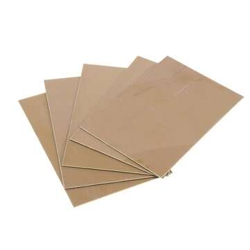 25pcs 100x150x0.8mm Single Side Copper Clad FR4 Laminate PCB Circuit Board
