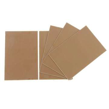 25pcs 100x150x0.8mm Single Side Copper Clad FR4 Laminate PCB Circuit Board