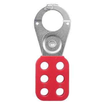 25mm/38mm Industry Security Six Couplet Lockout Tagout Hasp Clasp Lock Vinyl Coated ... (SIZE: 25MM)